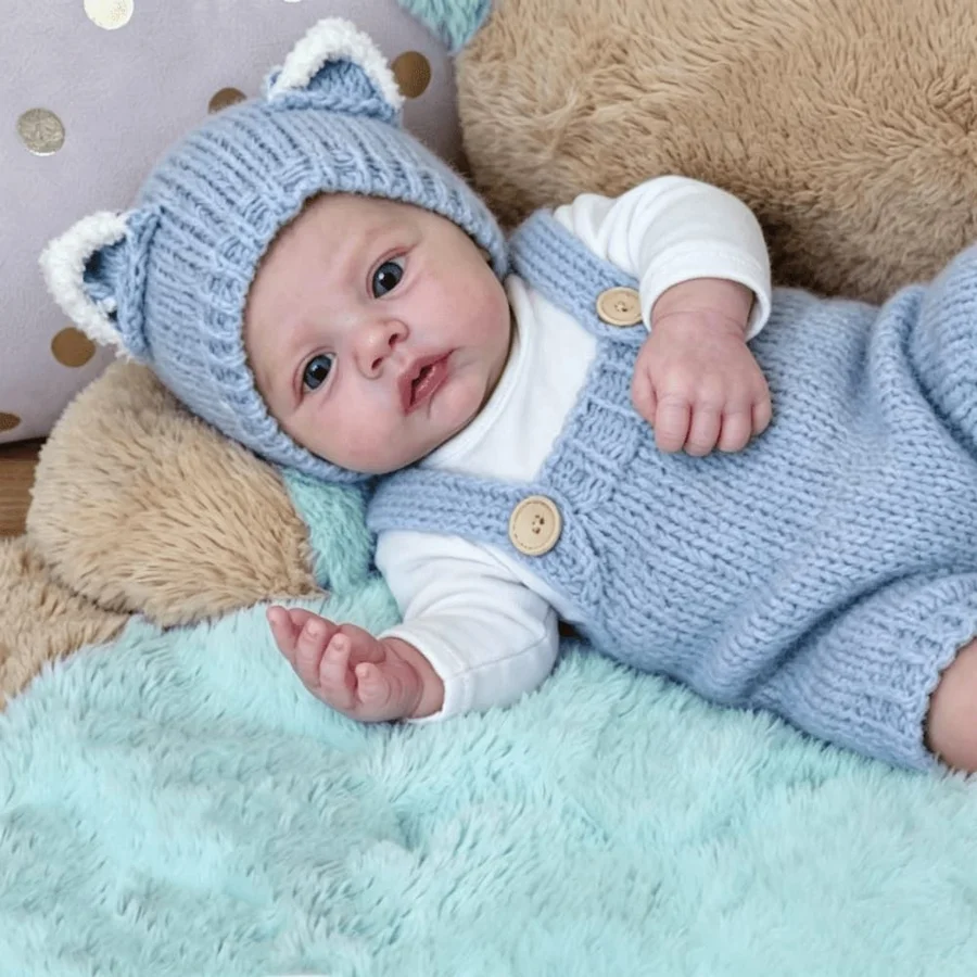 Bebê Reborn Jeorgin 🧸 TECIDO 💙 2